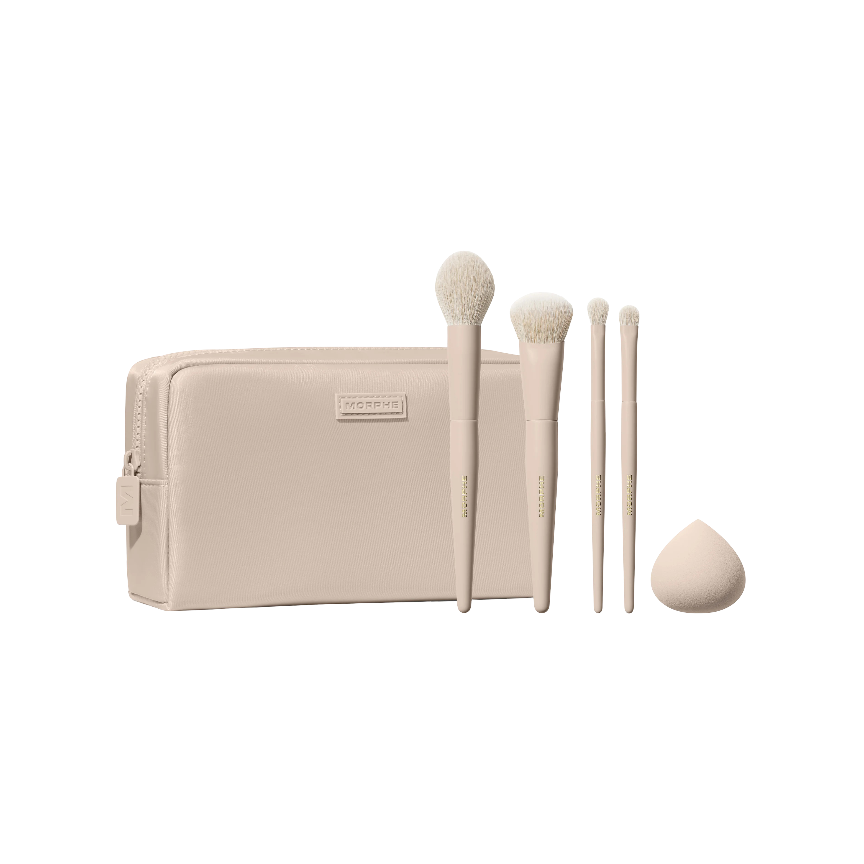 MORPHE OAT LATTE 5-PIECE FACE BRUSH SET НАБОР КИСТЕЙ В КОСМЕТИЧКЕ